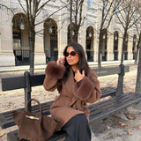 Caramel Coat with Fur