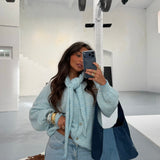 Jennifer Light Blue Cardigan With Sacrf