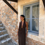 Aina Dress in Brown - Shipping/Envio from 15/09 to 22/09