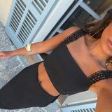 Sunflower set in Black