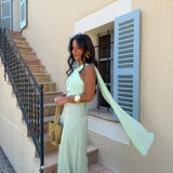 Triana Dress in Mint