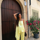 Satin Set in Yellow