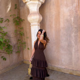 Manila Dress in Brown
