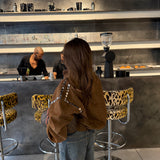 Sasha Studded Bomber Jacket