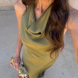 Riad Dress in Green