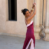 Oasis Dress in Burgundy