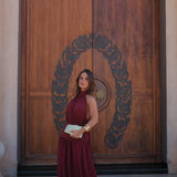 Paloma Dress in Burgundy - Shipping/Envio from 12/09 to 19/09