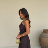 Toledo Dress in Brown