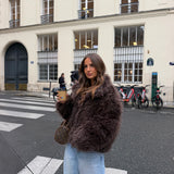 Reversible Curly Fur Jacket