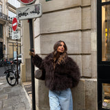 Reversible Curly Fur Jacket
