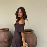 Toledo Dress in Brown