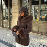 Turim Fur Coat in Brown