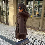 Turim Fur Coat in Brown