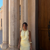 Medina Dress in Light Yellow