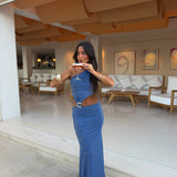 Nera Dress in Blue