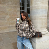 Capucine Plaid Bomber