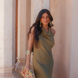 Riad Dress in Green