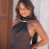 Safira Dress in Brown