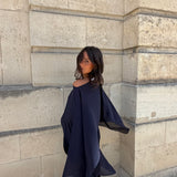 Amélie Cape in Navy