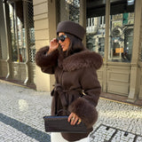 Turim Fur Coat in Brown
