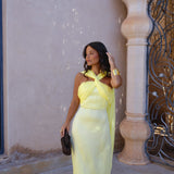 Triana Dress in Yellow