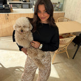 Bambi Print Balloon Pants