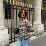 Capucine Plaid Bomber