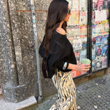 Zebra Print Wide Leg Pants
