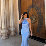 Safira Dress in Sky Blue