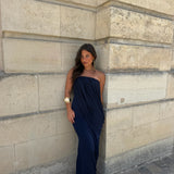 Victoire Dress in Navy