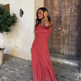 Toledo Dress in Light Terracota