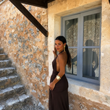 Aina Dress in Brown - Shipping/Envio from 15/09 to 22/09