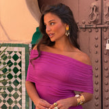 Toledo Dress in Fuxia