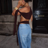 Gaia Top in Brown