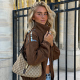 Sasha Studded Bomber Jacket