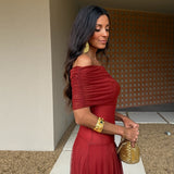 Toledo Dress in Terracota