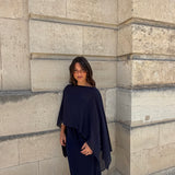 Amélie Cape in Navy