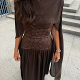 Palais Dress in Brown