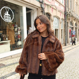 Abrigo Copenhagen en color chocolate