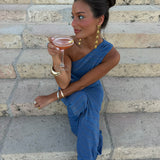 Nera Dress in Blue