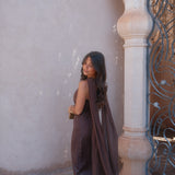 Triana Dress in Brown