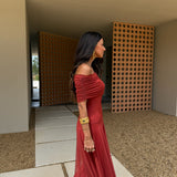 Toledo Dress in Terracota