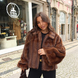 Abrigo Copenhagen en color chocolate