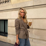Ella Plaid Blazer