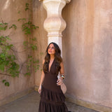 Manila Dress in Brown