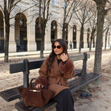 Caramel Coat with Fur