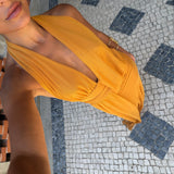 Aina Dress in Toasted Yellow