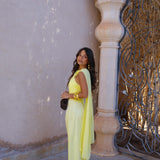 Triana Dress in Yellow