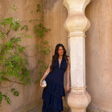 Manila Dress in Navy Blue