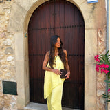 Satin Set in Yellow